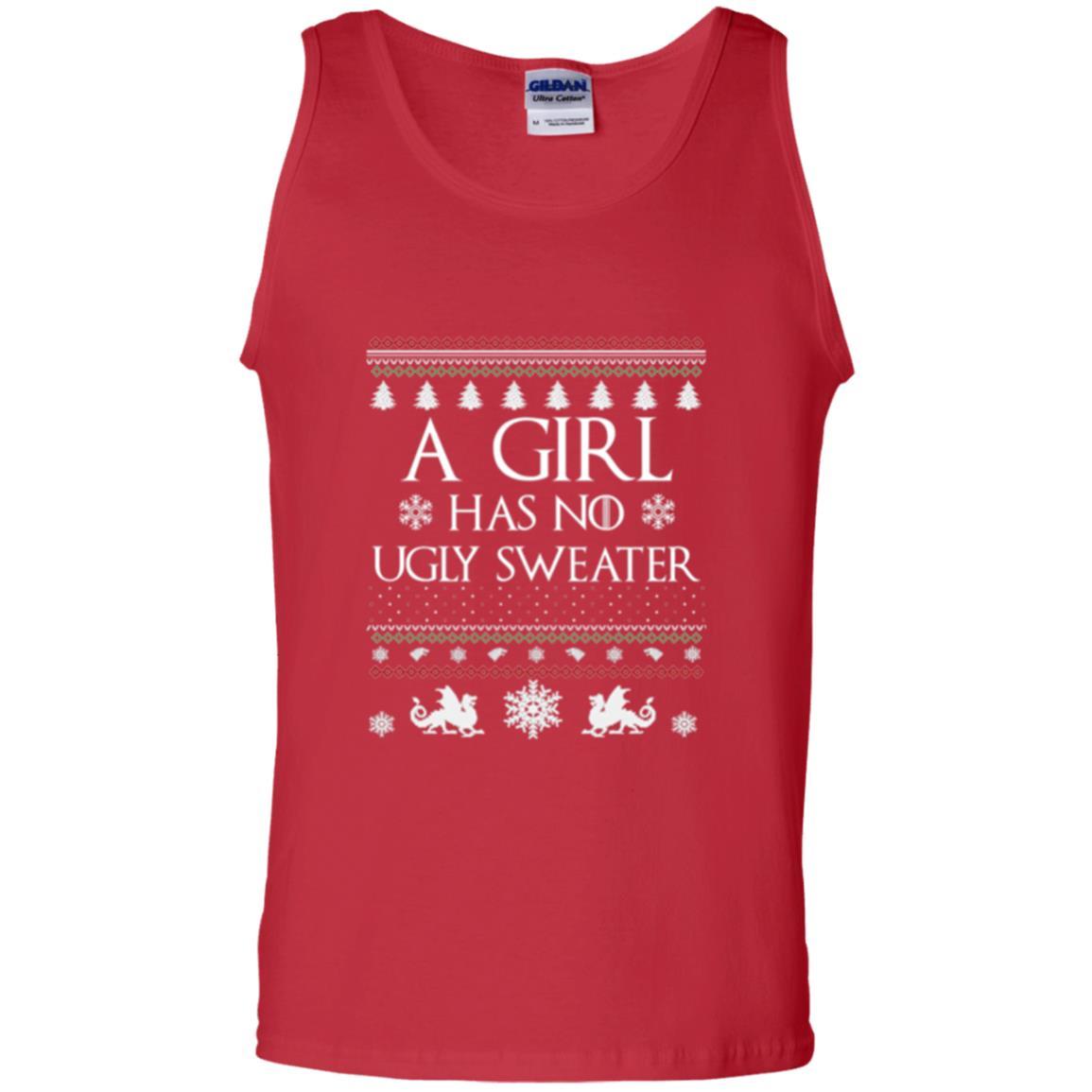 Christmas T-shirt Girl Has No Ugly Sweater Red