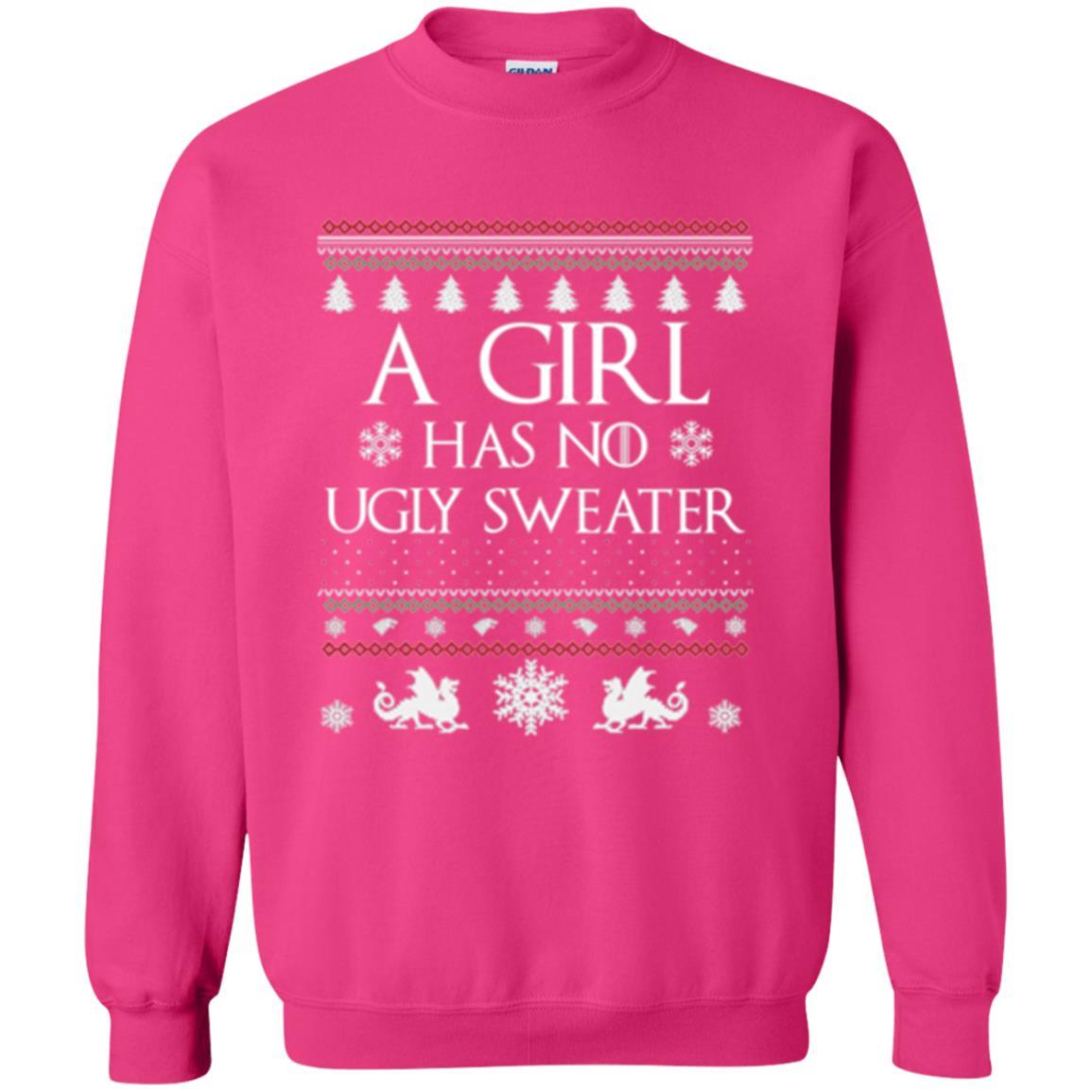 Christmas T-shirt Girl Has No Ugly Sweater Heliconia