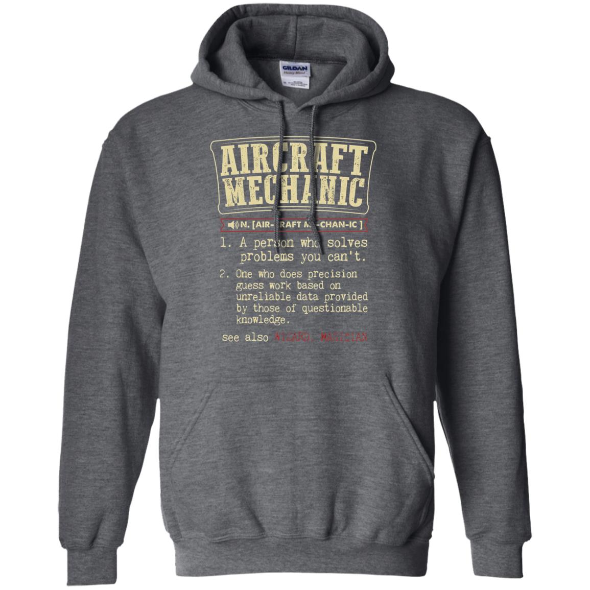 Aircraft Mechanic A Person Who Solves Problem You Cant One Who Does Precision Guess Work Based On Unreliable Data Provided By Those Of Questionable Knowledge Dark Heather