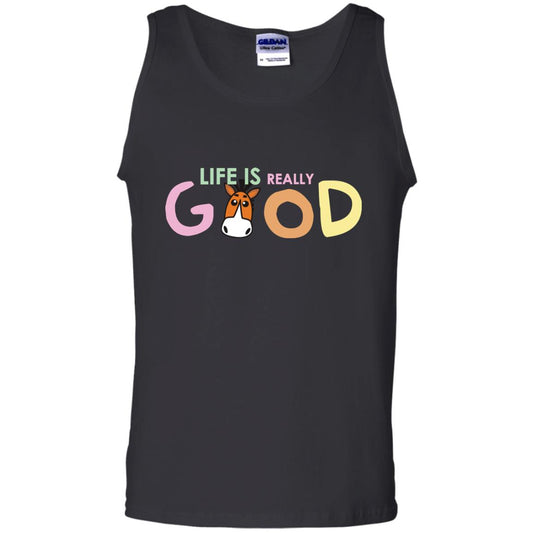 Life Is Really Good With My Cute Horse T-shirt Black