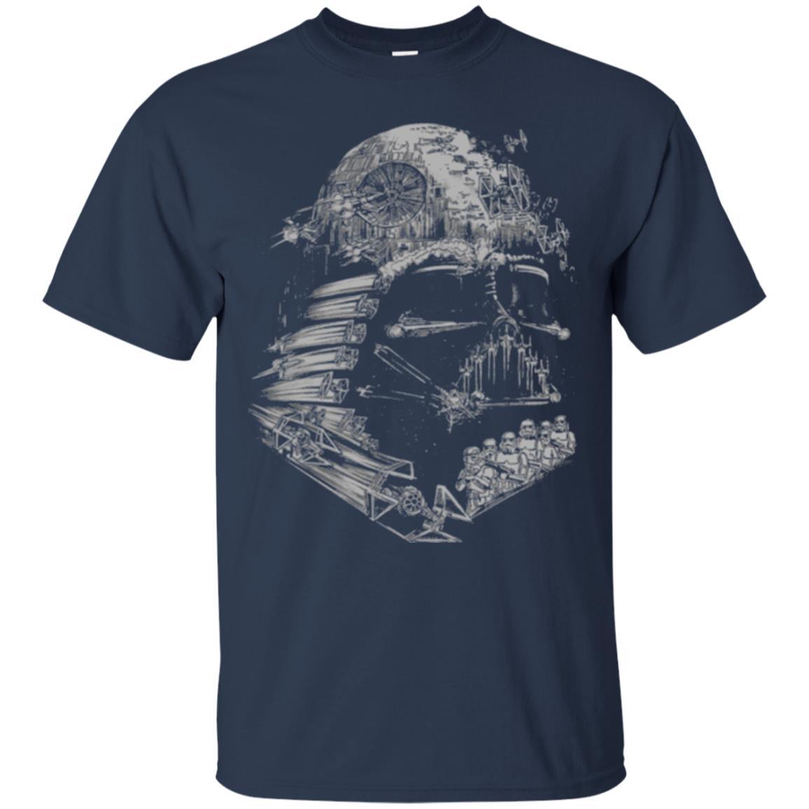 Film T-shirt Star Wars Darth Vader Build The Empire Graphic Navy