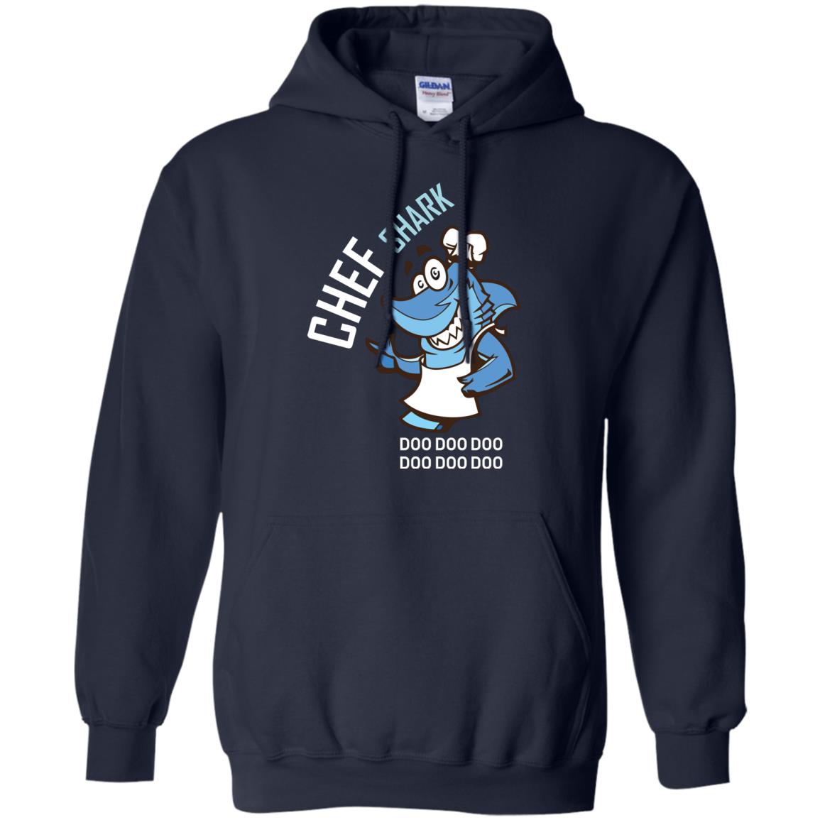 Chef Shark Doo Doo Doo Shirt For Cooker Navy