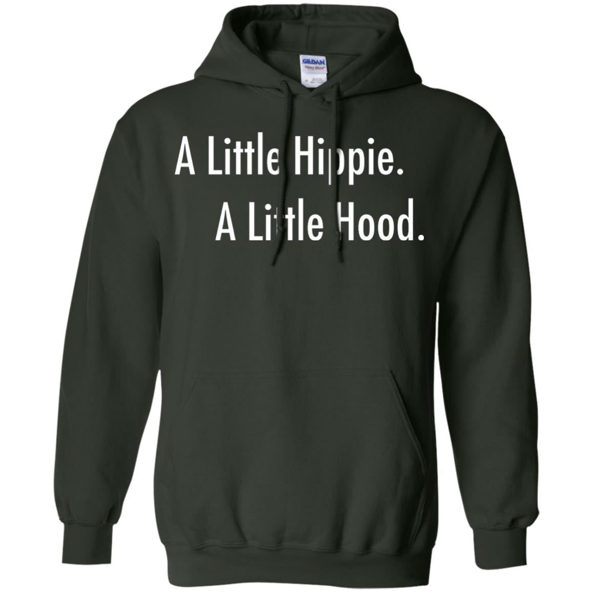 A Little Hippie A Little Hood Shirt Forest Green
