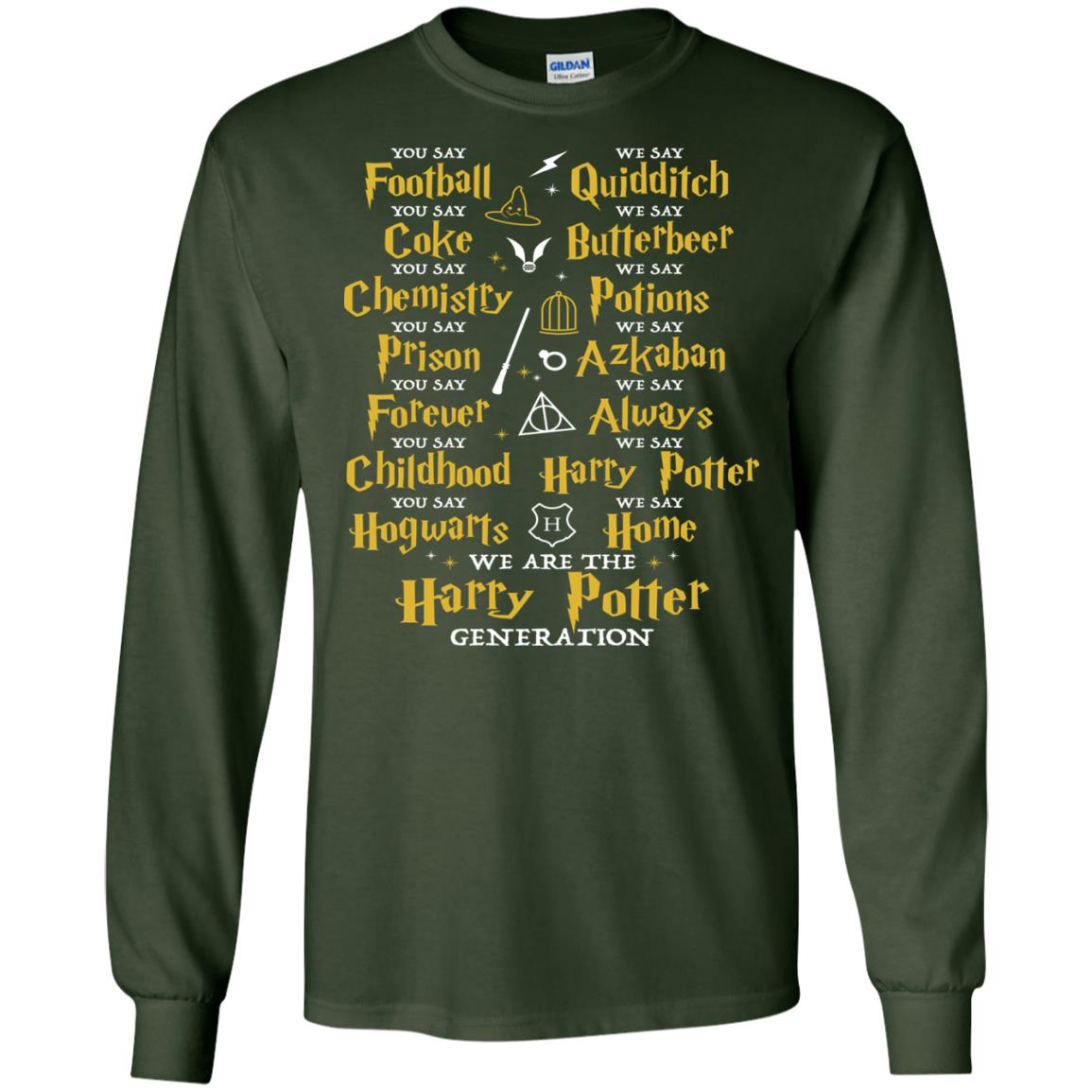 We Are The Harry Potter Generation Movie Fan T-shirt Forest Green