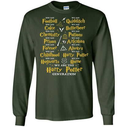 We Are The Harry Potter Generation Movie Fan T-shirt Forest Green