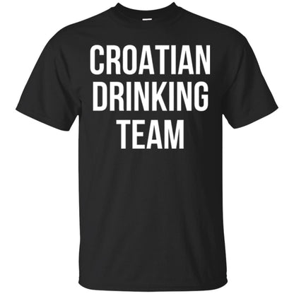 Croatian Drinking Team Drinking T-shirt Black