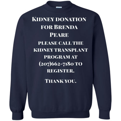 Kidney Donation For Brenda T-shirt Navy