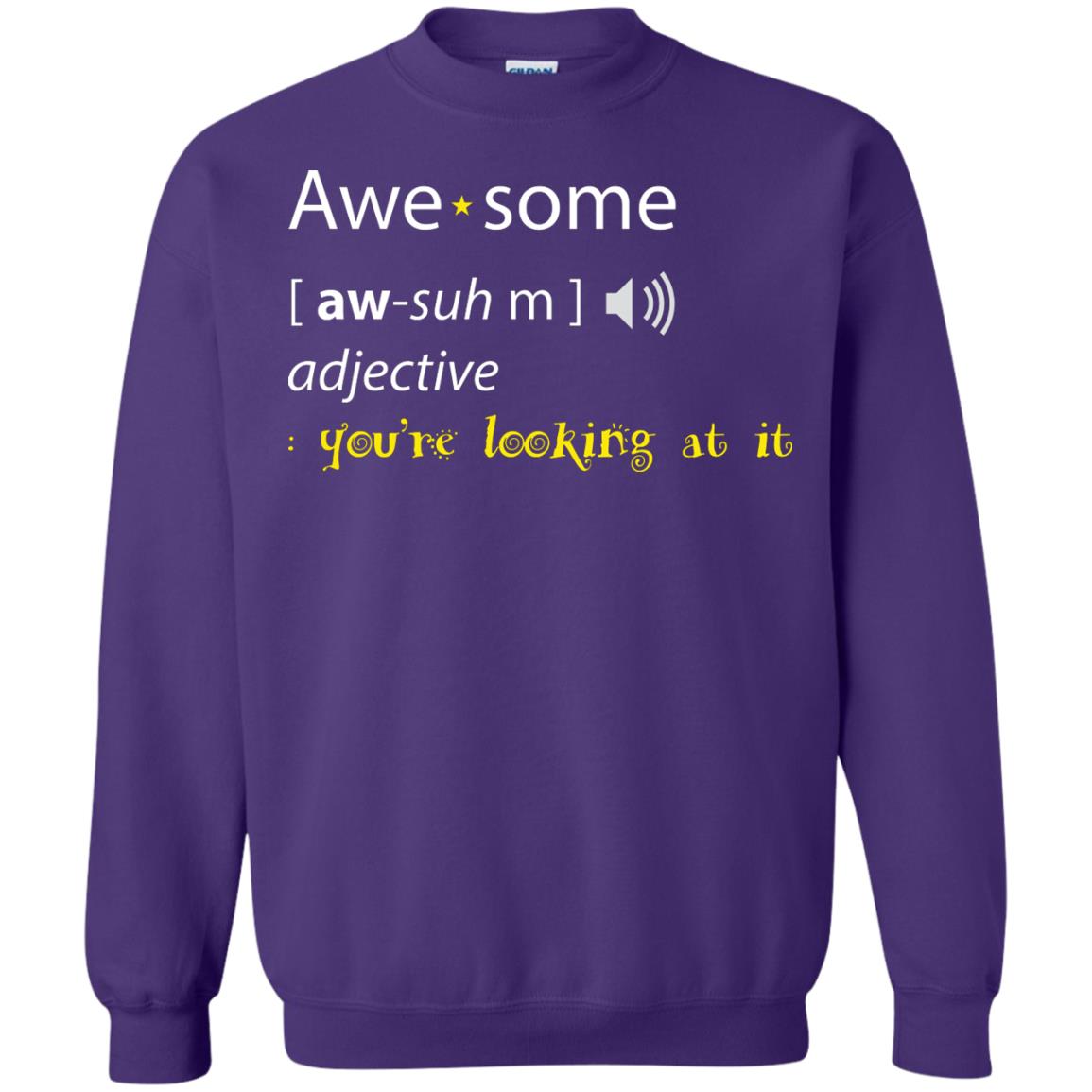 Awesome You_re Looking At It Cool Shirt For Boys Or Girls Purple