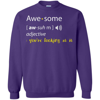 Awesome You_re Looking At It Cool Shirt For Boys Or Girls Purple