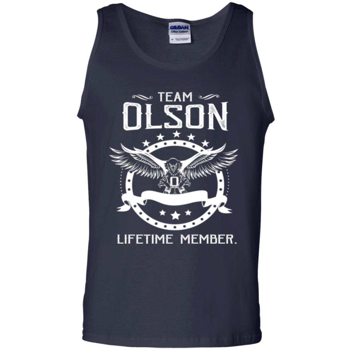 Family T-shirt Team Olson Lifetime Member Navy