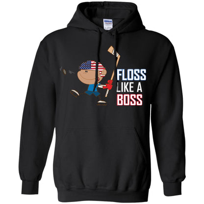 Floss Like A Boss Shirt For Hockey Players Black