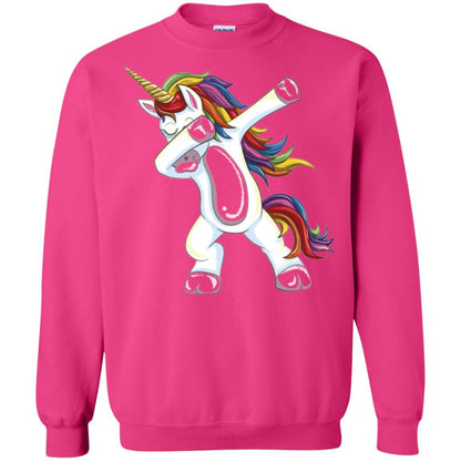 Funny Unicorn T-shirt Dabbing Unicorn T-shirt Heliconia
