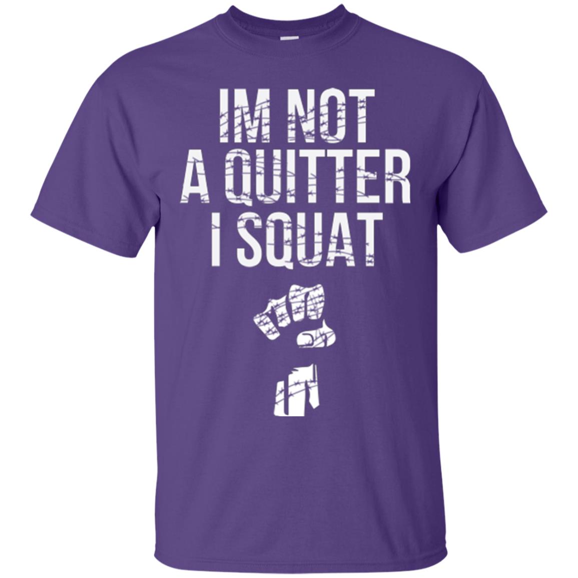 I'm Not A Quitter I Squat T-shirt Purple