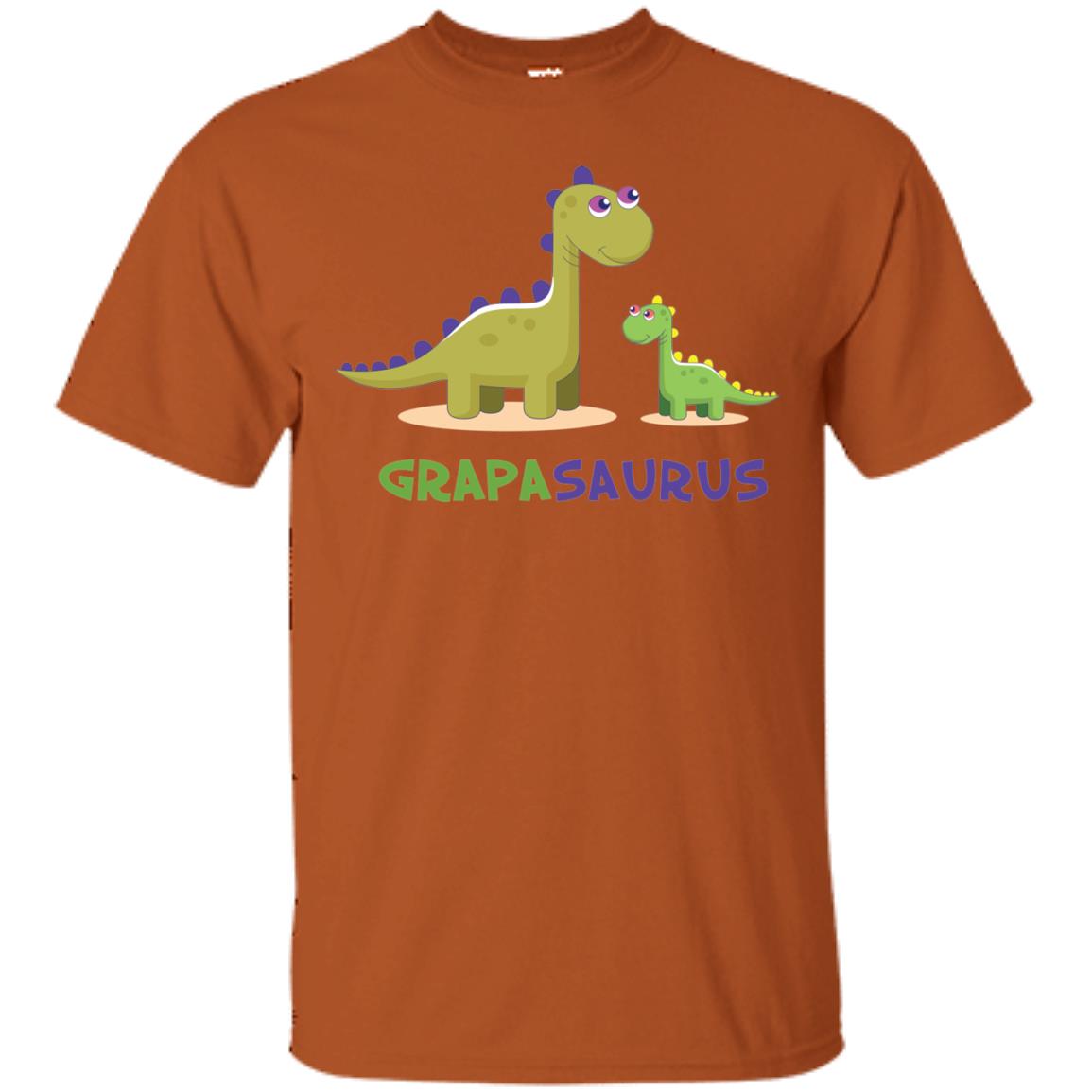Grapasaurus Granddad Grandpa Shirt Texas Orange