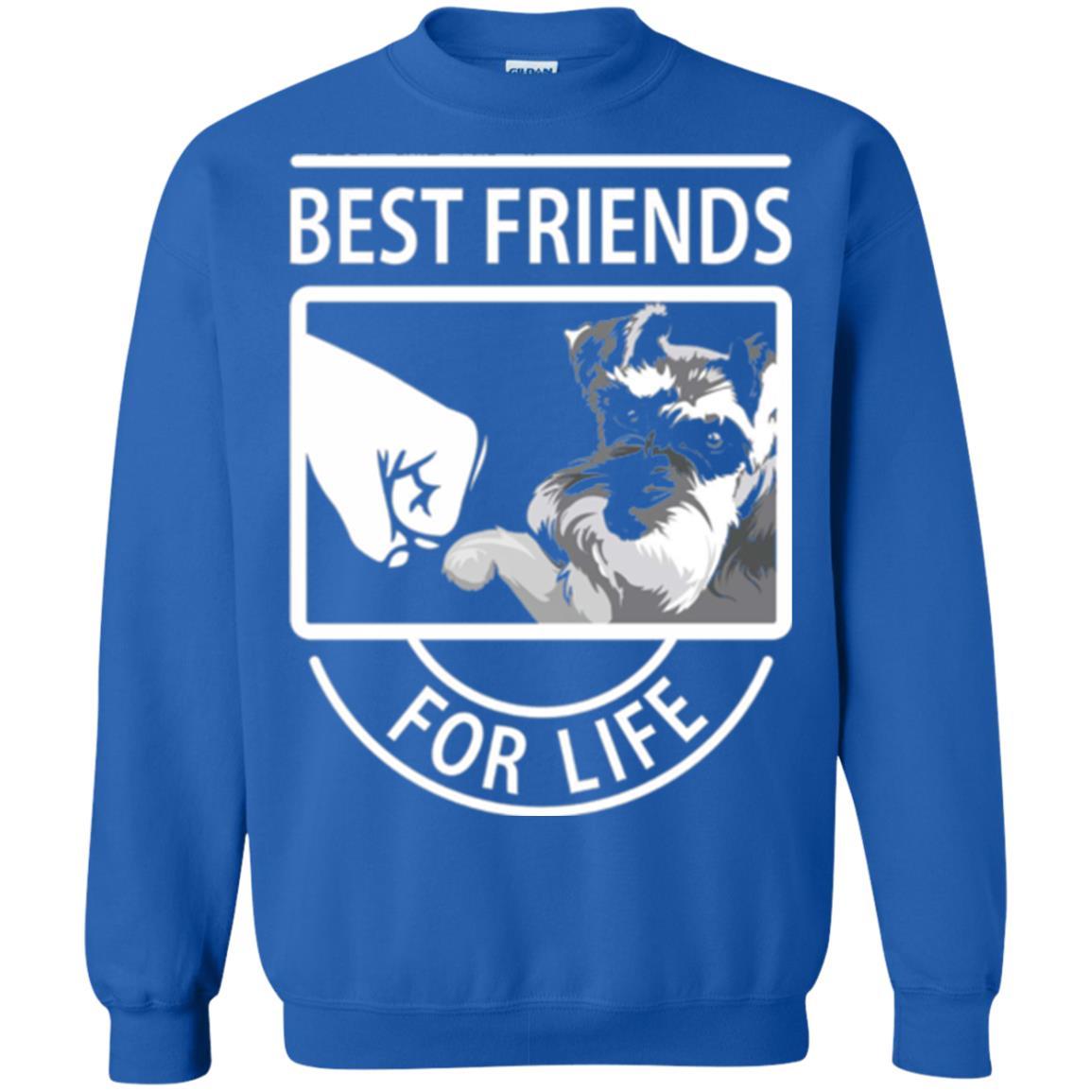 Schnauzer Lover T-shirt Best Friends For Life Royal