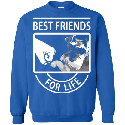 Schnauzer Lover T-shirt Best Friends For Life Royal