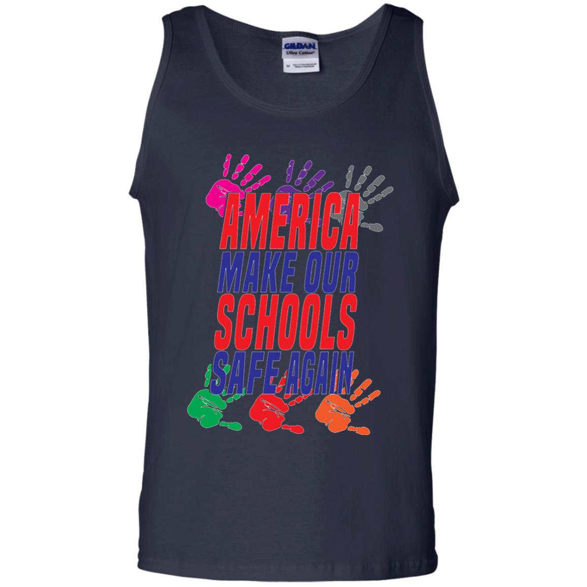 America Make Our Schools Safe Again Gu Control T-shirt Navy