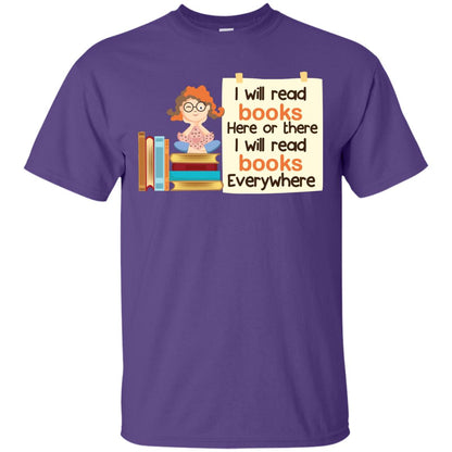 I Will Read Books Here Of There I Will Read Books Everywhere Purple