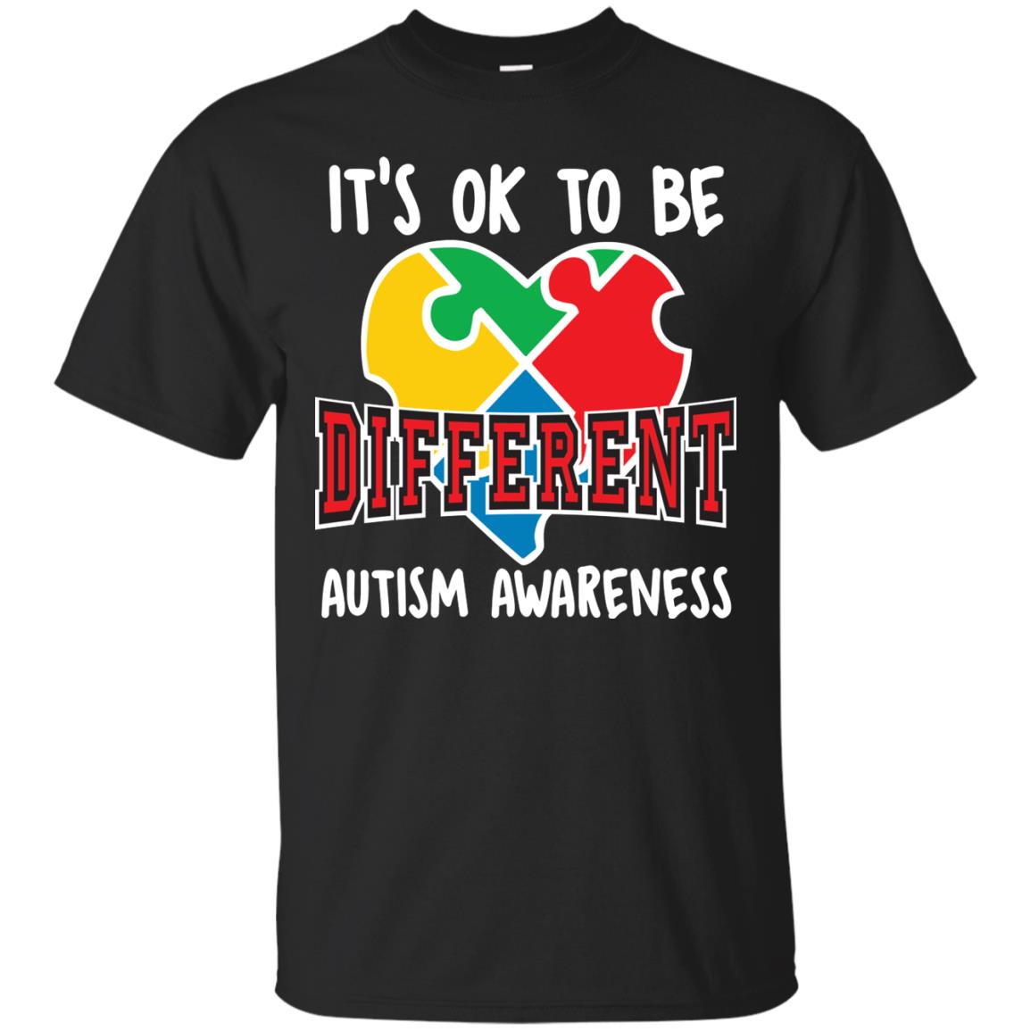 It’s Ok To Be Different Autism Awareness T-shirt Black