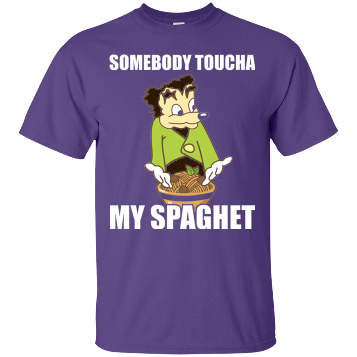 Somebody Toucha My Spaghet T-shirt Purple