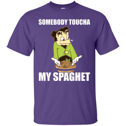 Somebody Toucha My Spaghet T-shirt Purple