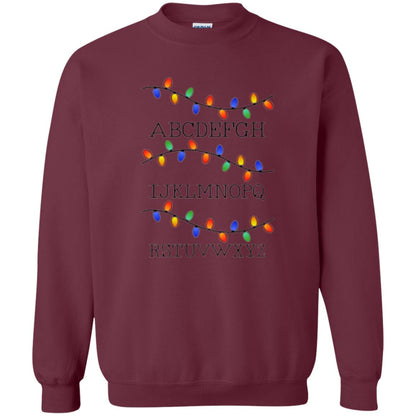 Christmas T-shirt Fairy Lights Maroon