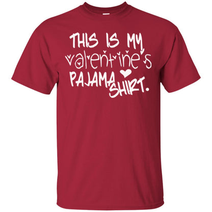 Valentine_s Day T-shirt This Is My Valentines Pajama Shirt Cardinal