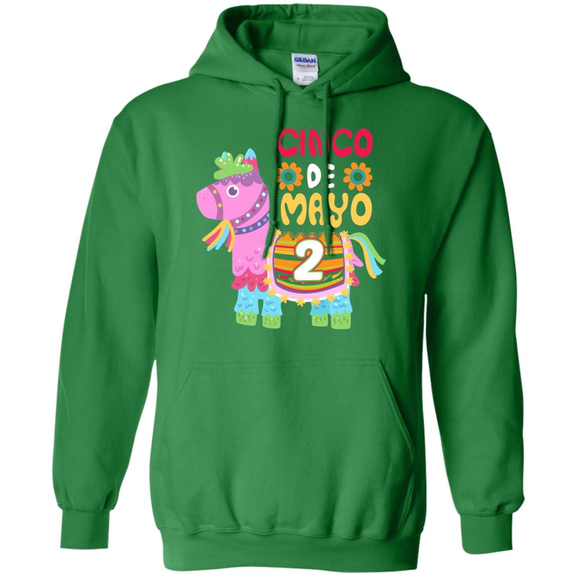 Cinco De Mayo Pinata Jockeys Horse Race 2nd Birthday T-shirt Irish Green