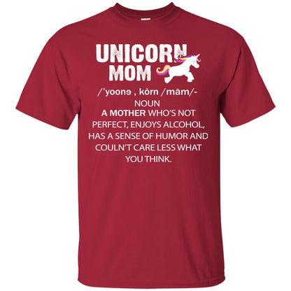 Unicorn Mom Shirt Cardinal