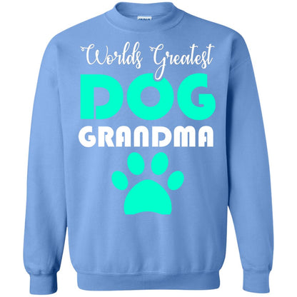 Worlds Greatest Dog Grandma Gift Shirt For Nana Carolina Blue