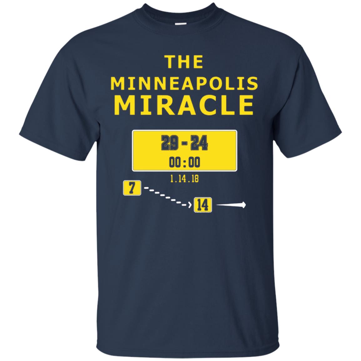 Football Lover T-shirt The Minneapolis Miracle Navy