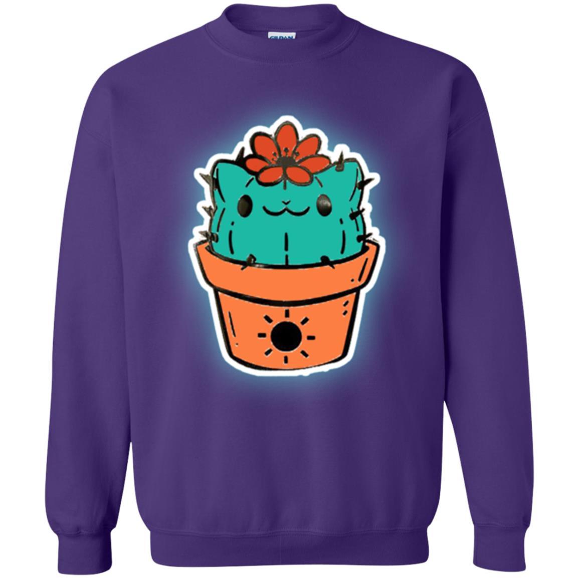 Cat Lover T-shirt Cactus Dog Catcus Purple