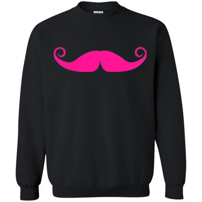 Pink Mustache T-shirt Funny Gift For Men Black