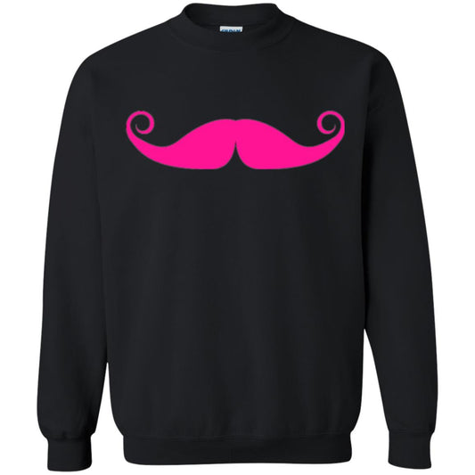 Pink Mustache T-shirt Funny Gift For Men Black