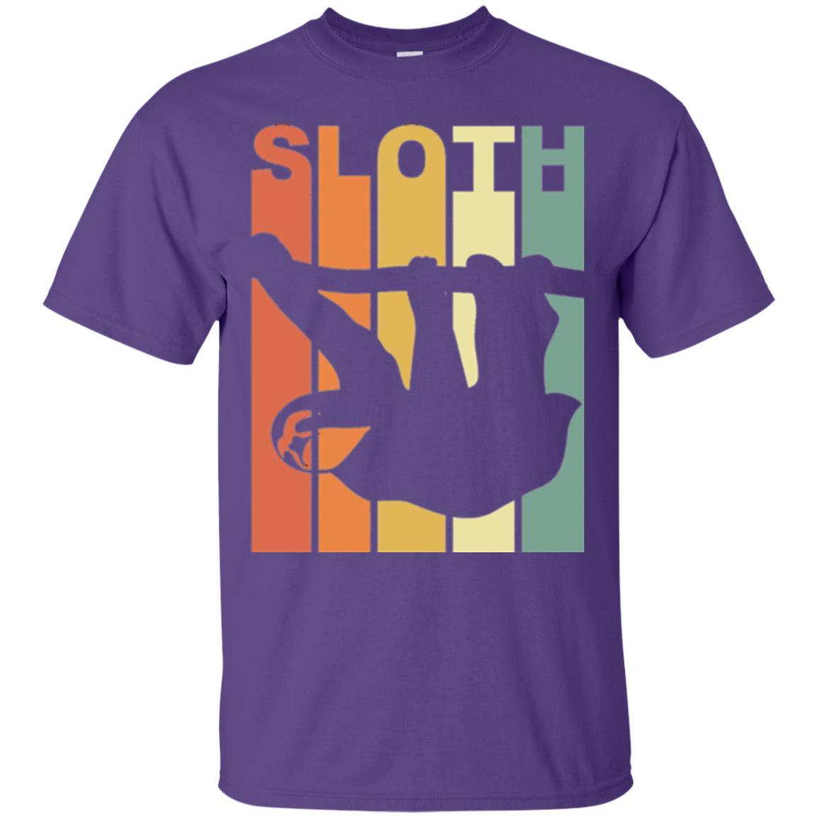 Vintage Sloth T-shirt Purple