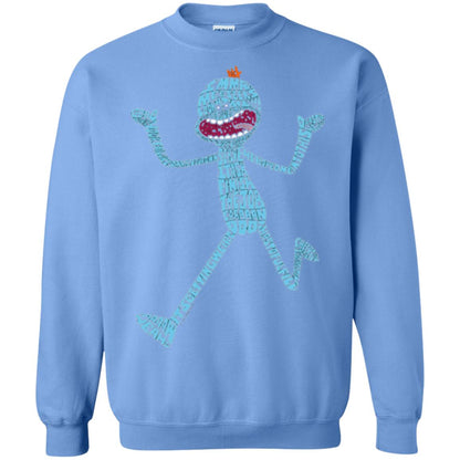 Cartoon T-shirt It_s Mr. Meeseeks Typography Carolina Blue
