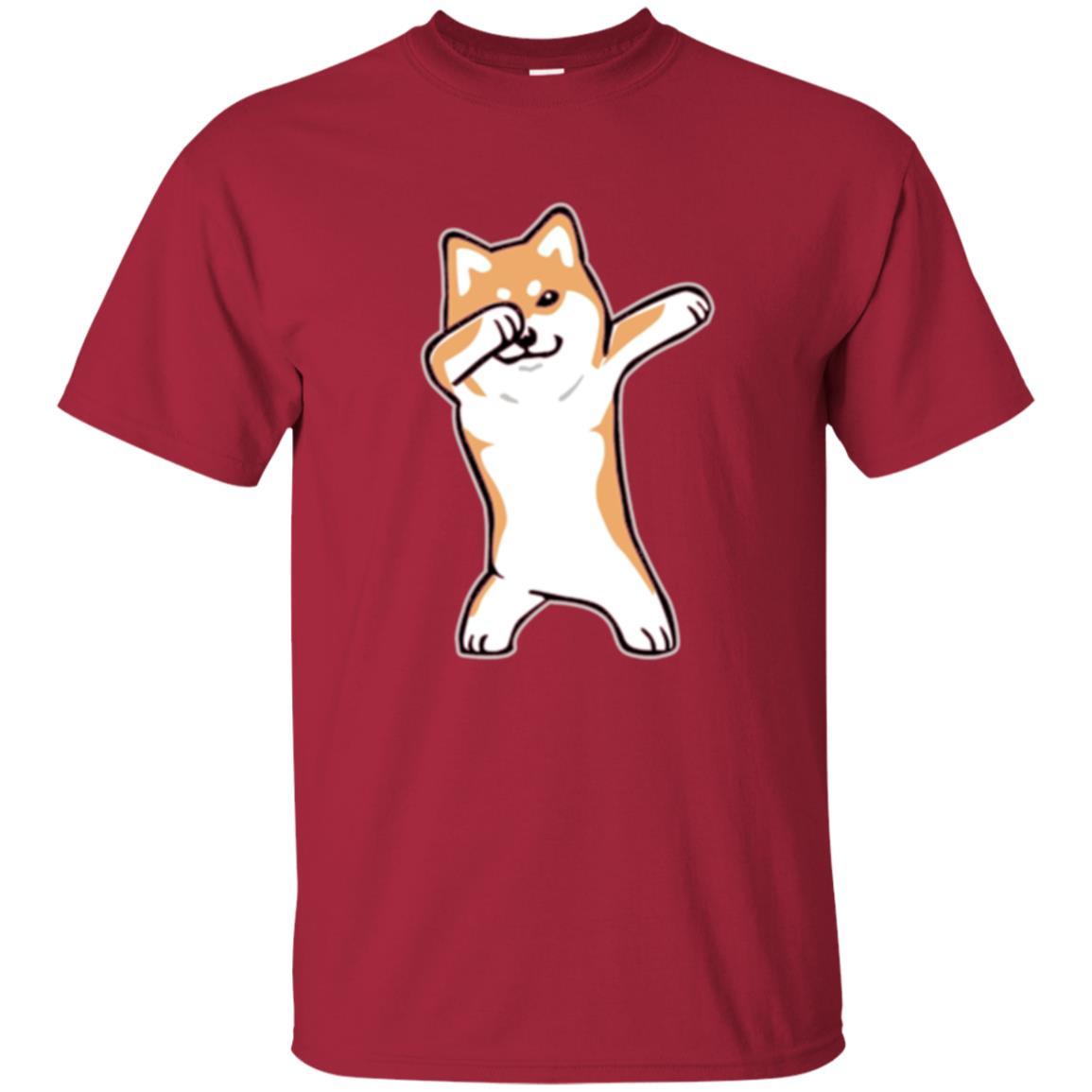 Dog Lover T-shirt Dabbing Shiba Inu Doge Cardinal