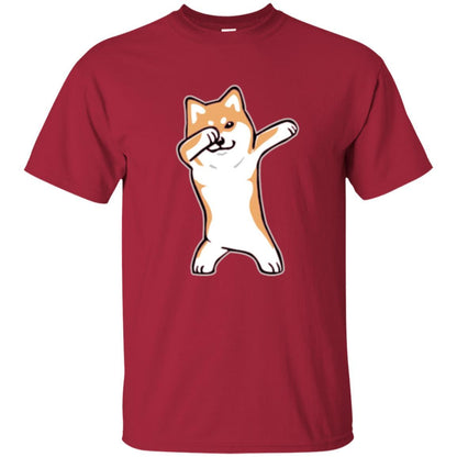 Dog Lover T-shirt Dabbing Shiba Inu Doge Cardinal