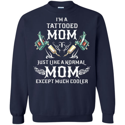 Funny Tattoo Mom Shirt I Am Tattooed Mom Navy