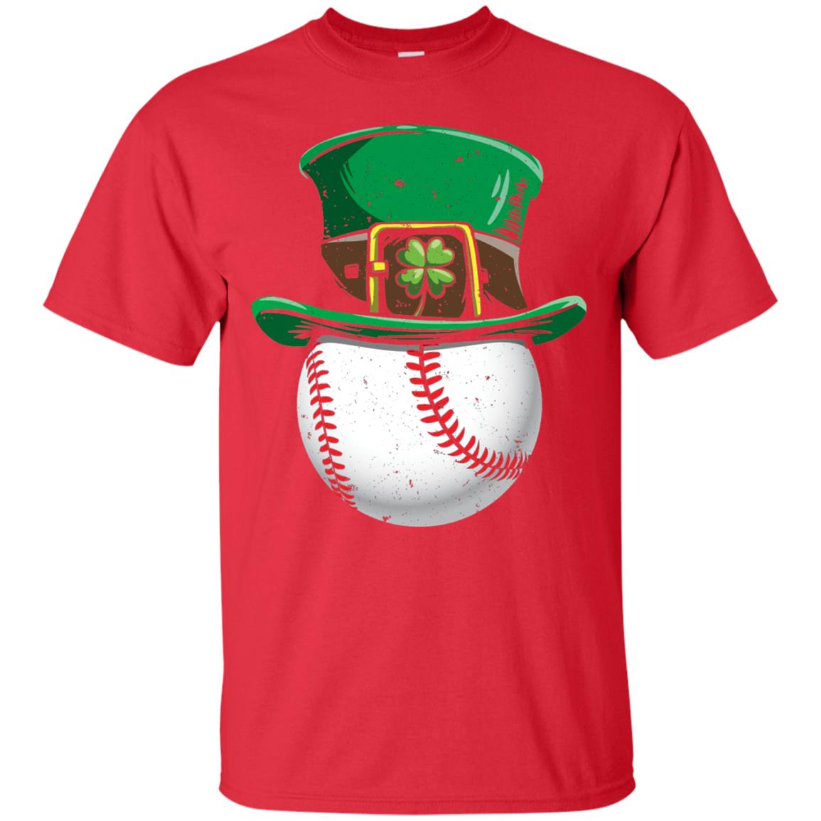 Leprechaun St. Patrick_s Day Baseball Ball T-shirt Red