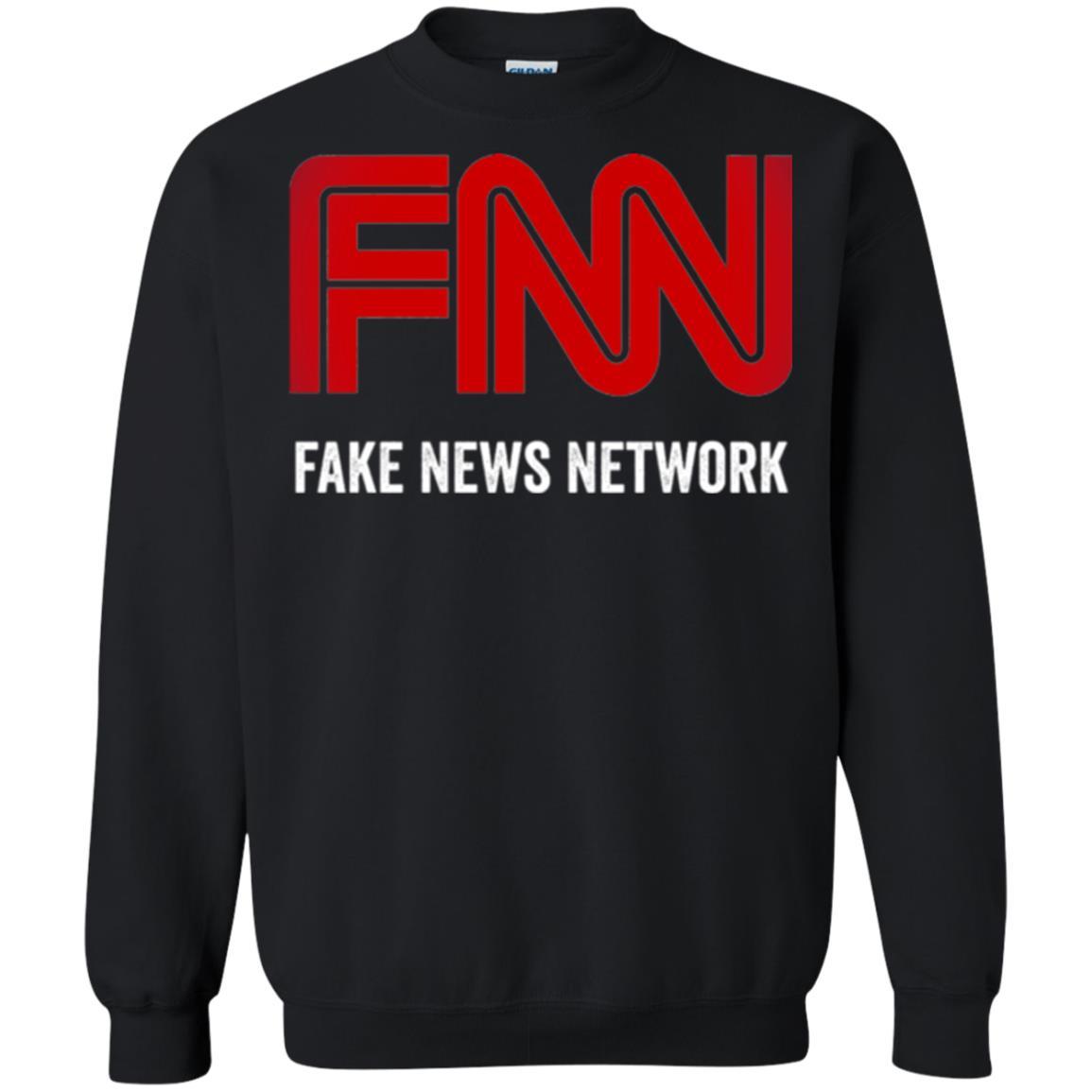 Anti Trump T-shirt Fnn The Fake News Network Black