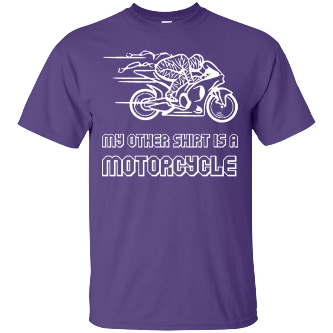 My Other Shirt Is A Motorcycle T-shirt Purple