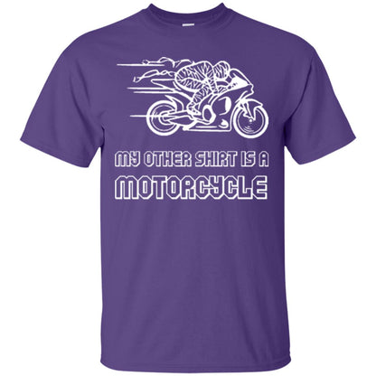 My Other Shirt Is A Motorcycle T-shirt Purple