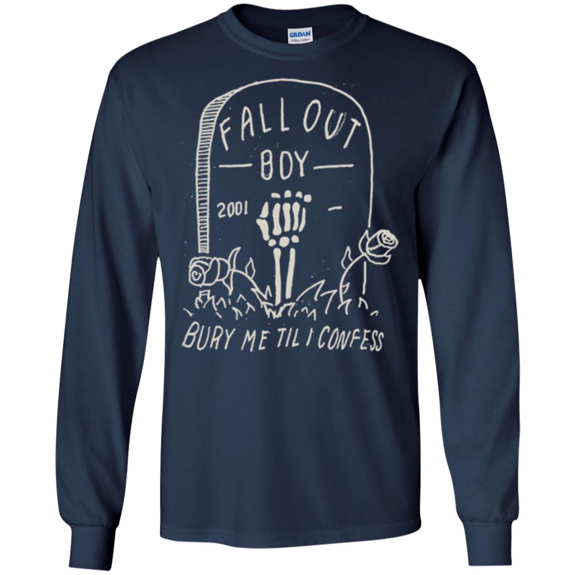 Fall Out Boy Bury Me Till I Confess T-shirt Navy