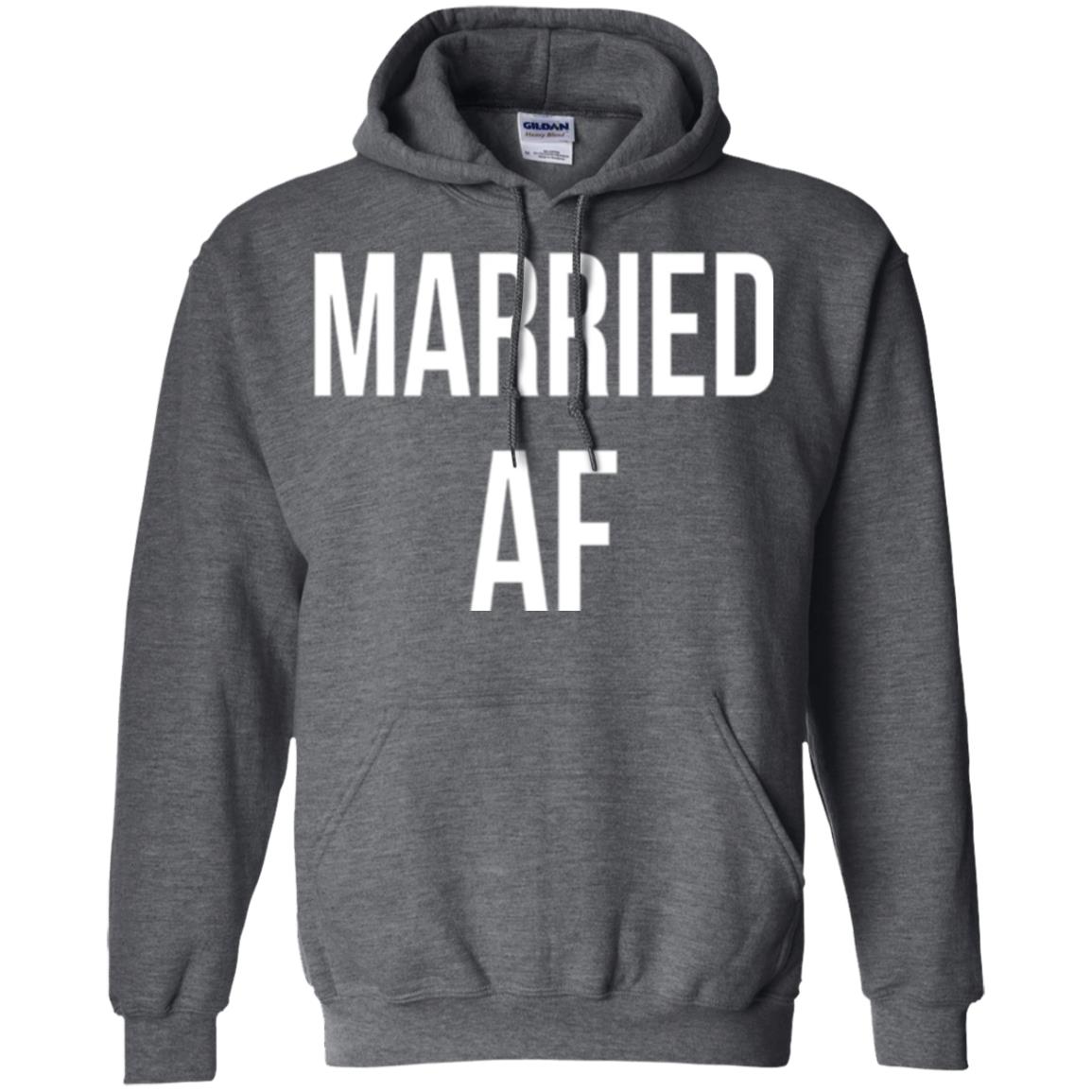 Married Af Funny T-shirt Dark Heather