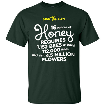 Save The Bees Honey Bee T-shirt Forest