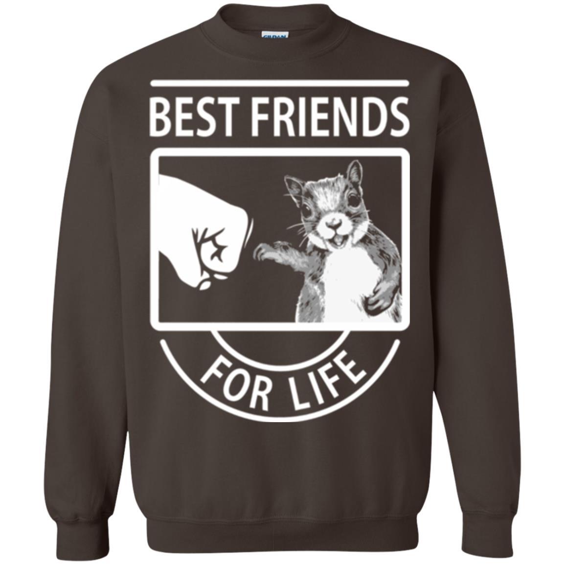 Squirrel T-shirt Best Friend For Life T-shirt Dark Chocolate