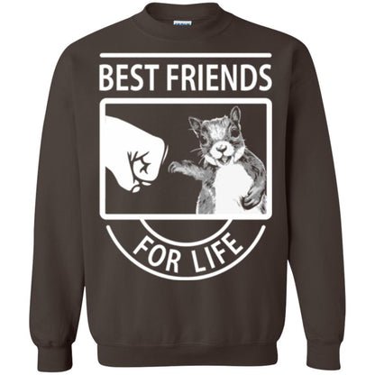 Squirrel T-shirt Best Friend For Life T-shirt Dark Chocolate