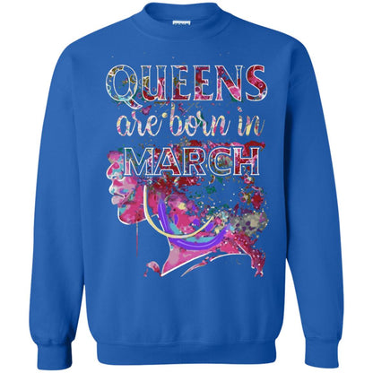 Birthday T-shirt Queens Are Born In March Royal