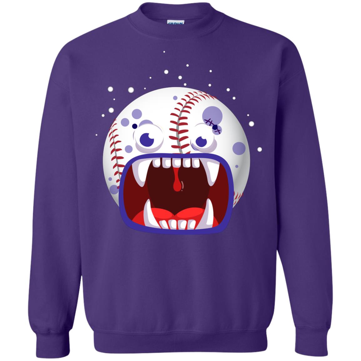 Baseball Halloween Shirt Purple
